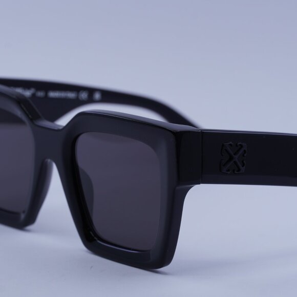 Off-White OERI13I JACKSON 1307 Sunglasses Black Square Frame, Grey Lenses - Picture 5 of 10